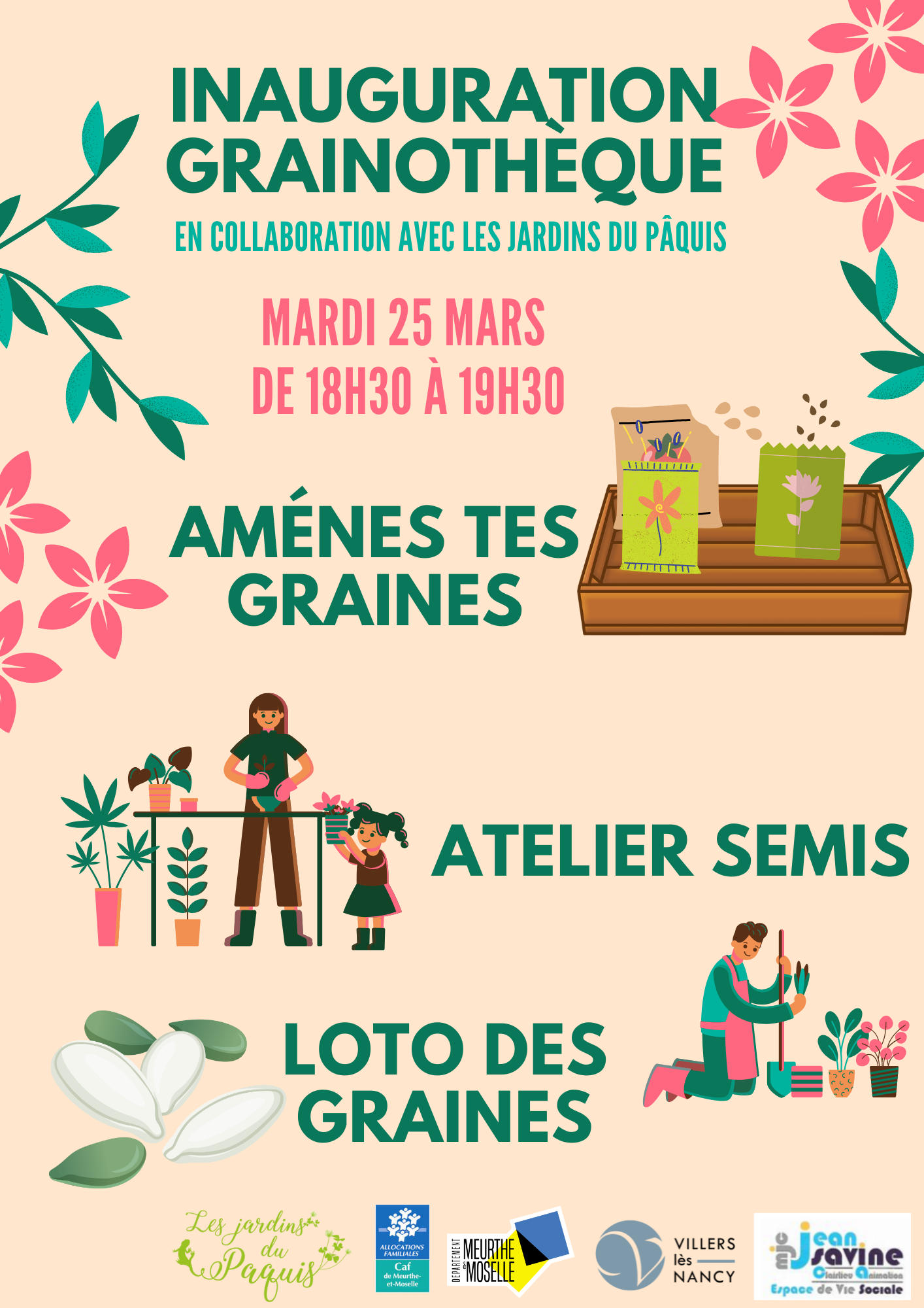 Grainothèque de la MJC Savine : inauguration mardi 25 mars à 18h30